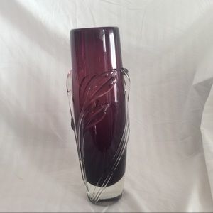 William Glasner Art glass vase tall